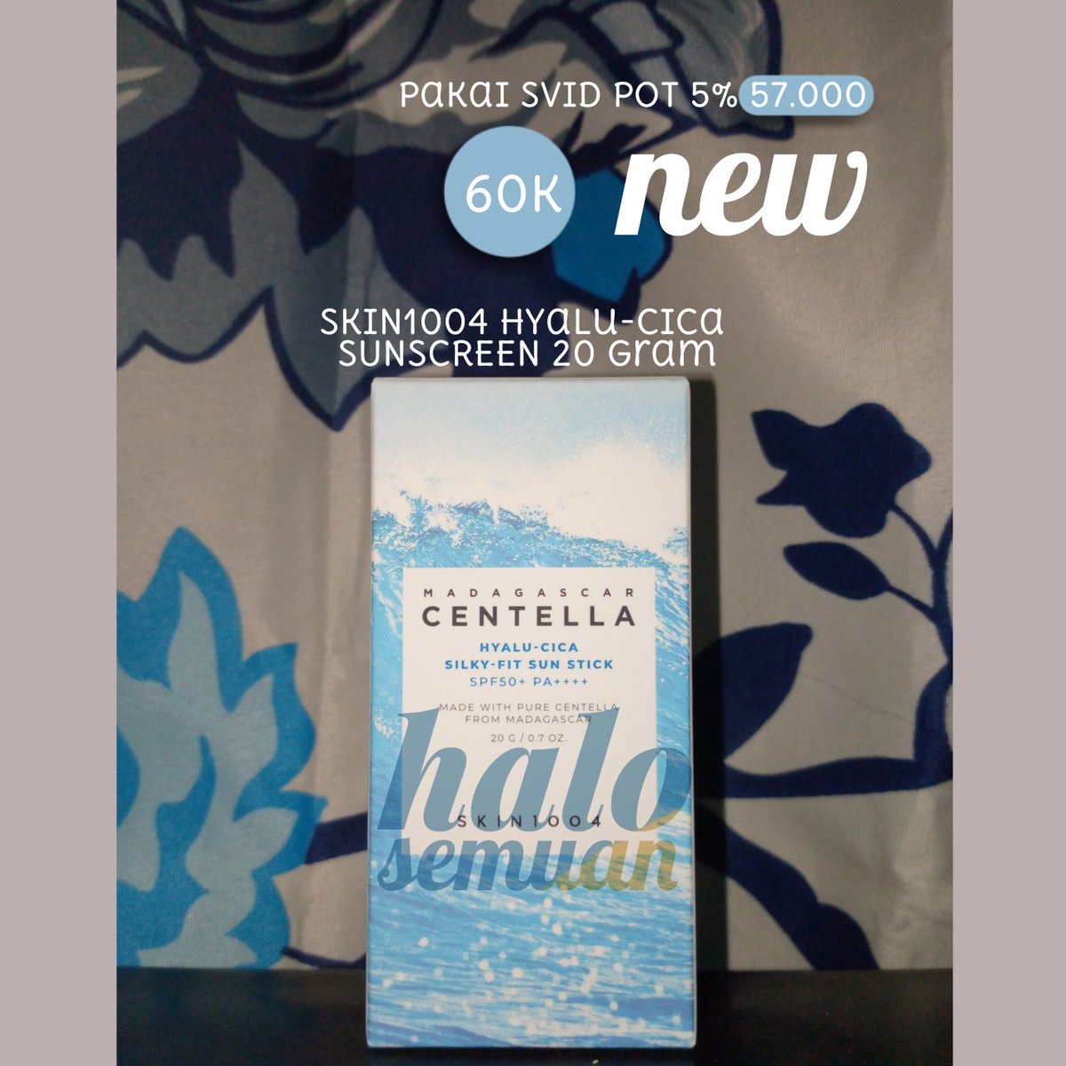 wts 🆕 ORI Store

somethinc low pH gentle jelly 350 ml  🏷️ 
skin1004 hyalu cica sunstick 20 gram 🏷️id.shp.ee/c2hrl5l?smtt=0…