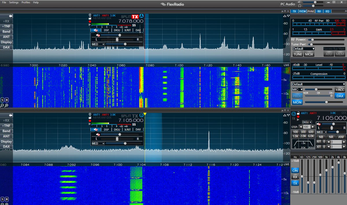 SaludaLabs's tweet image. Hanging out on 40m, JS8 and trying out VarAC  #JS8 #VarAC