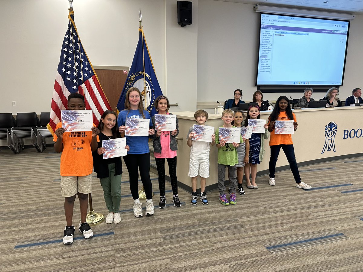 Eric Blankenship (@mistabscience) on Twitter photo Our Student Ambassadors did a great job leading the pledge for the Boone County Schools Board meeting. <a href="/StephensElemKY/">Stephens Elementary KY</a> Our Student Ambassadors did a great job leading the pledge for the Boone County Schools Board meeting. <a href="/StephensElemKY/">Stephens Elementary KY</a>