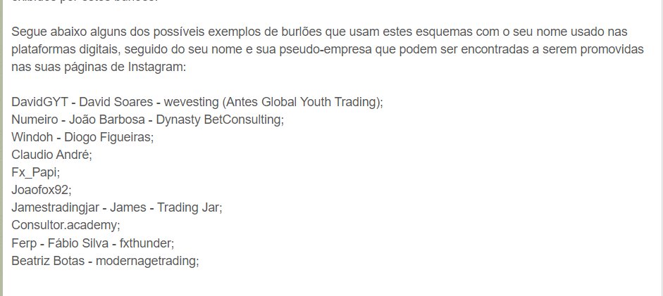 Espero que estes todos sejam julgados como gente grande.
E as vitimas reembolsadas, com juros.
