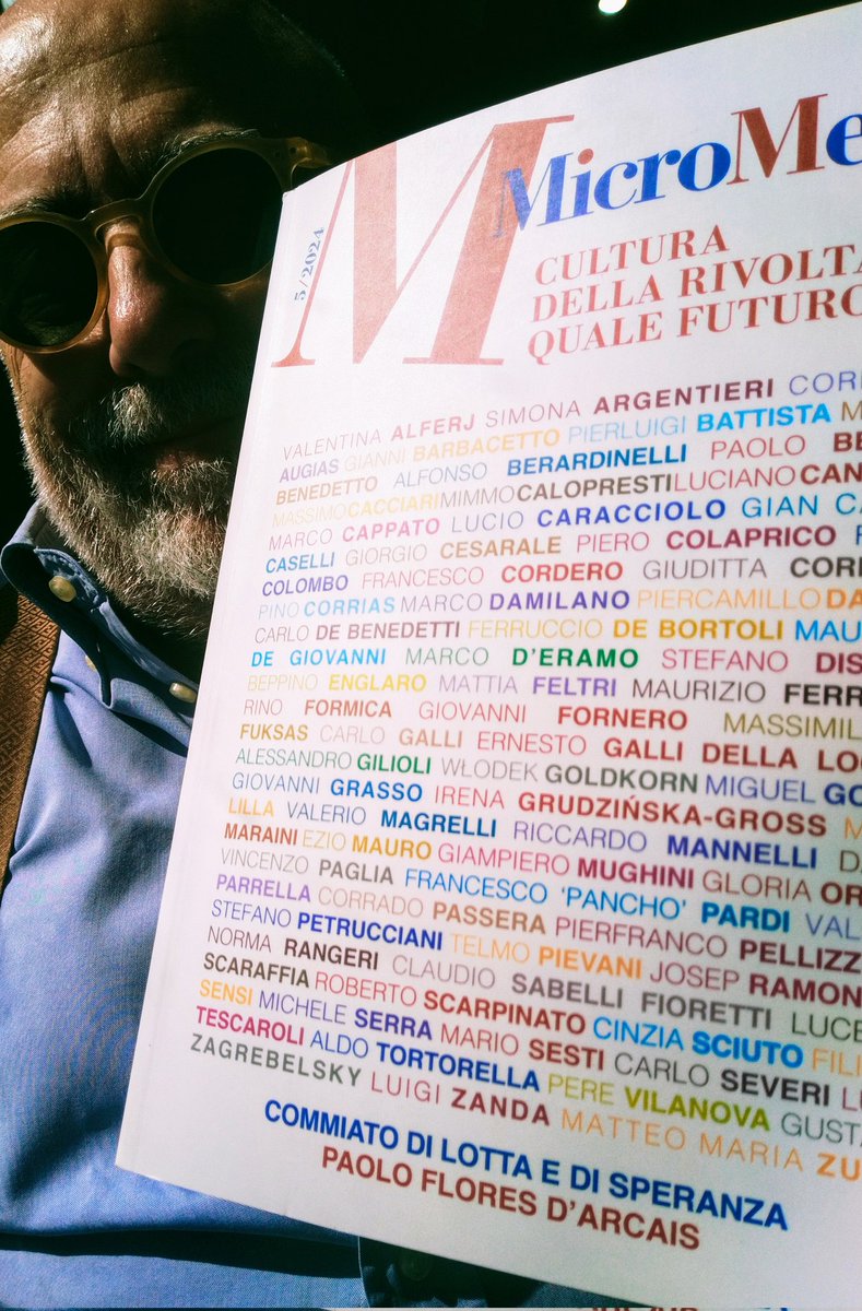 Micro MEGA 5/2024
A più voci ... e un commiato di Paolo Flores D'Arcais 
🙃