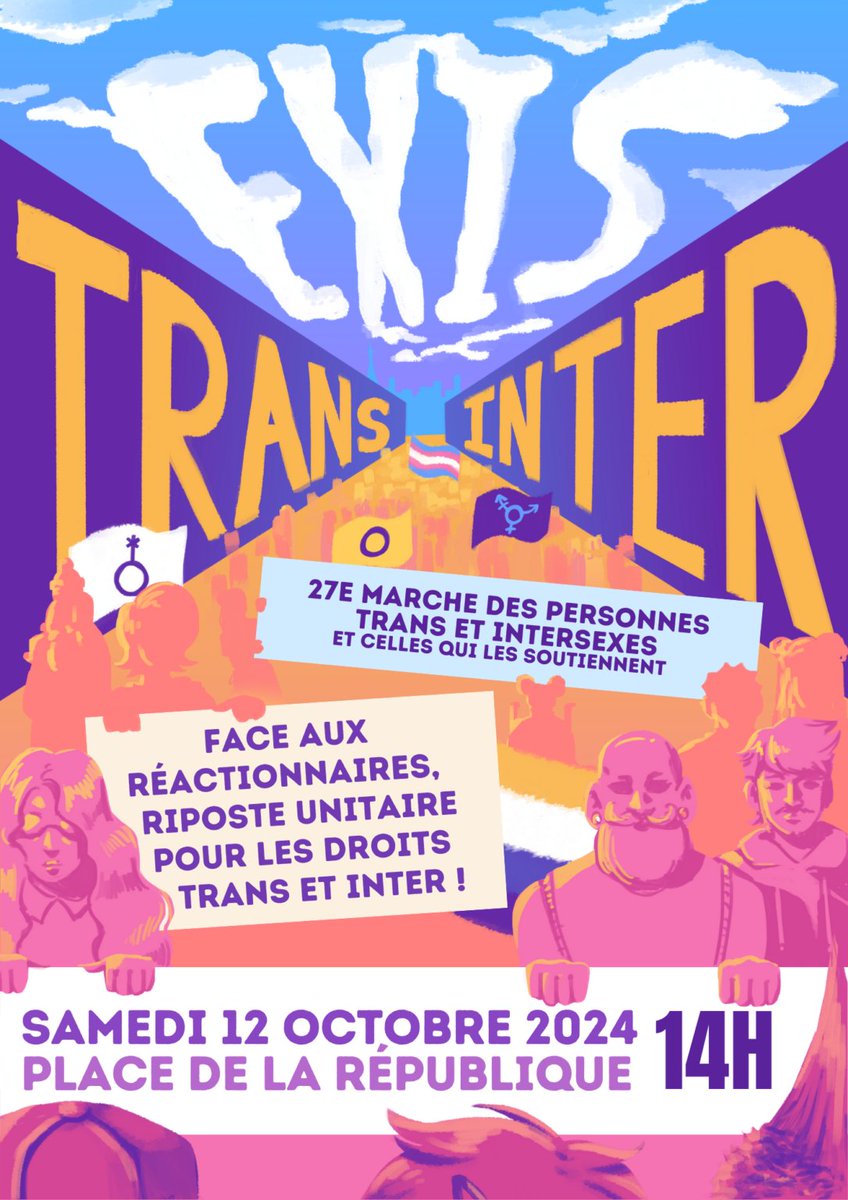 Fabrice_Pilorge's tweet photo. Place de la République

"Après une année 2024 terrible pour les personnes trans, entre le vote par le Sénat d’une proposition de loi anti-trans et deux féminicides transphobes, notre mot d’ordre est : Face aux réactionnaires, riposte unitaire trans et intersexes !" https://t.co/aFGg2nHUsa