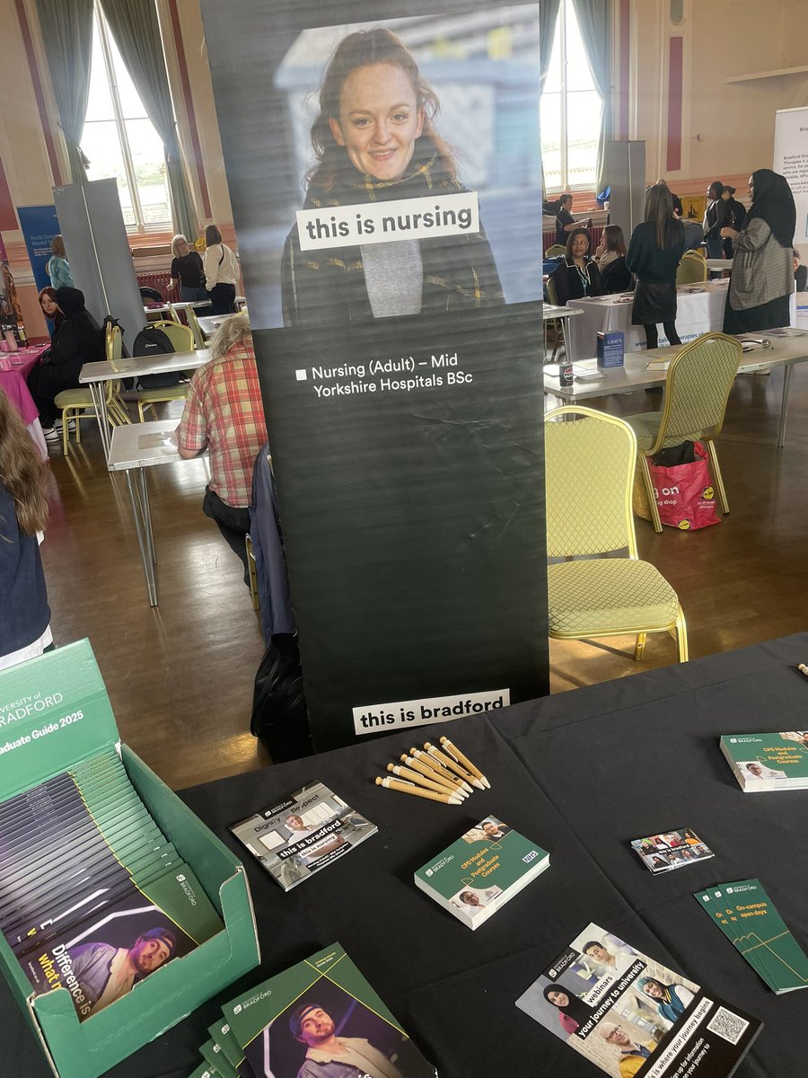 Come down to #victoriahall #saltaire for the <a href="/BDCFT/">BDCFT NHS</a> Step into the NHS event. Find out what careers are available and how we can support you to reach your potential <a href="/UniofBradford/">University of Bradford</a>