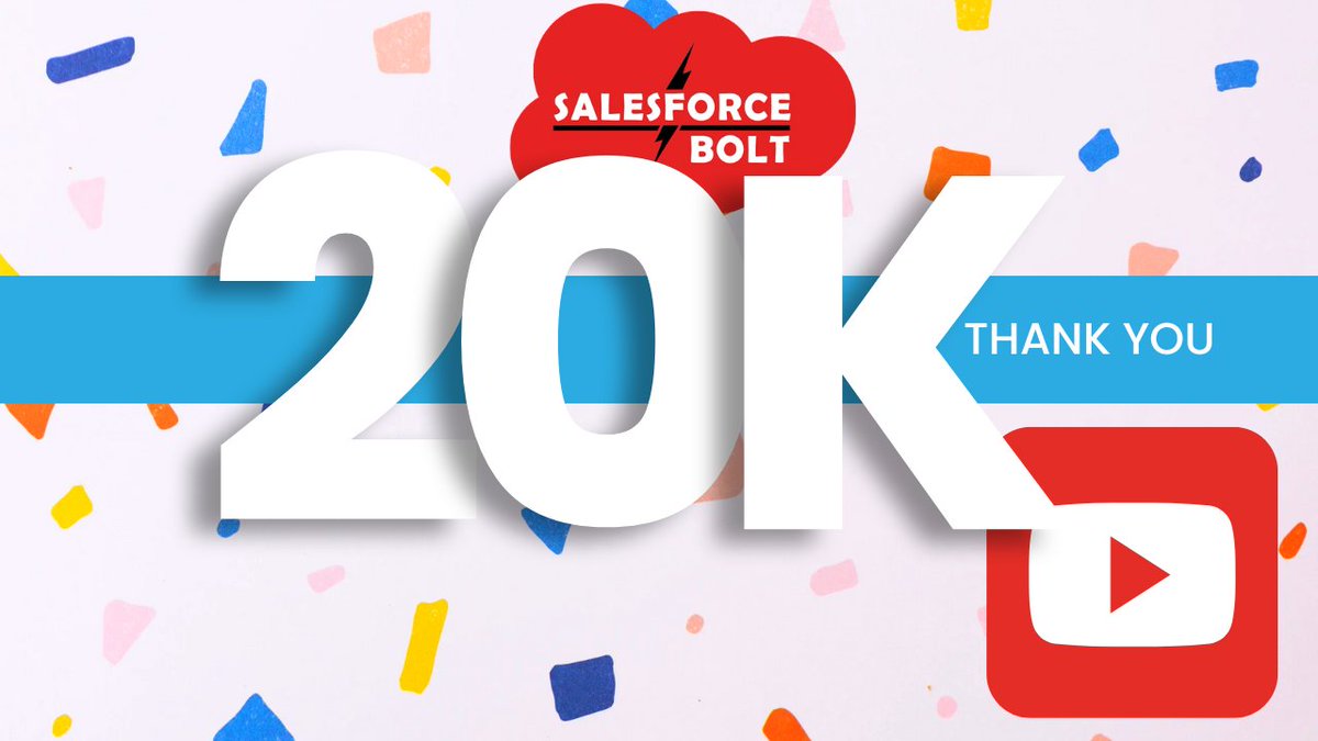 Kapil Batra (@iamkapilbatra) on Twitter photo I am thrilled to share that we've hit a remarkable milestone of 20,000+ subscribers on YouTube! 🎉
Subscribing here: youtube.com/salesforcebolt
Thank you once again for being a part of this incredible journey! 🙏 #milestone #SalesforceMVP #thankyou #Salesforce <a href="/SalesforceBolt/">Salesforce Bolt ⚡️</a> I am thrilled to share that we've hit a remarkable milestone of 20,000+ subscribers on YouTube! 🎉
Subscribing here: youtube.com/salesforcebolt
Thank you once again for being a part of this incredible journey! 🙏 #milestone #SalesforceMVP #thankyou #Salesforce <a href="/SalesforceBolt/">Salesforce Bolt ⚡️</a>