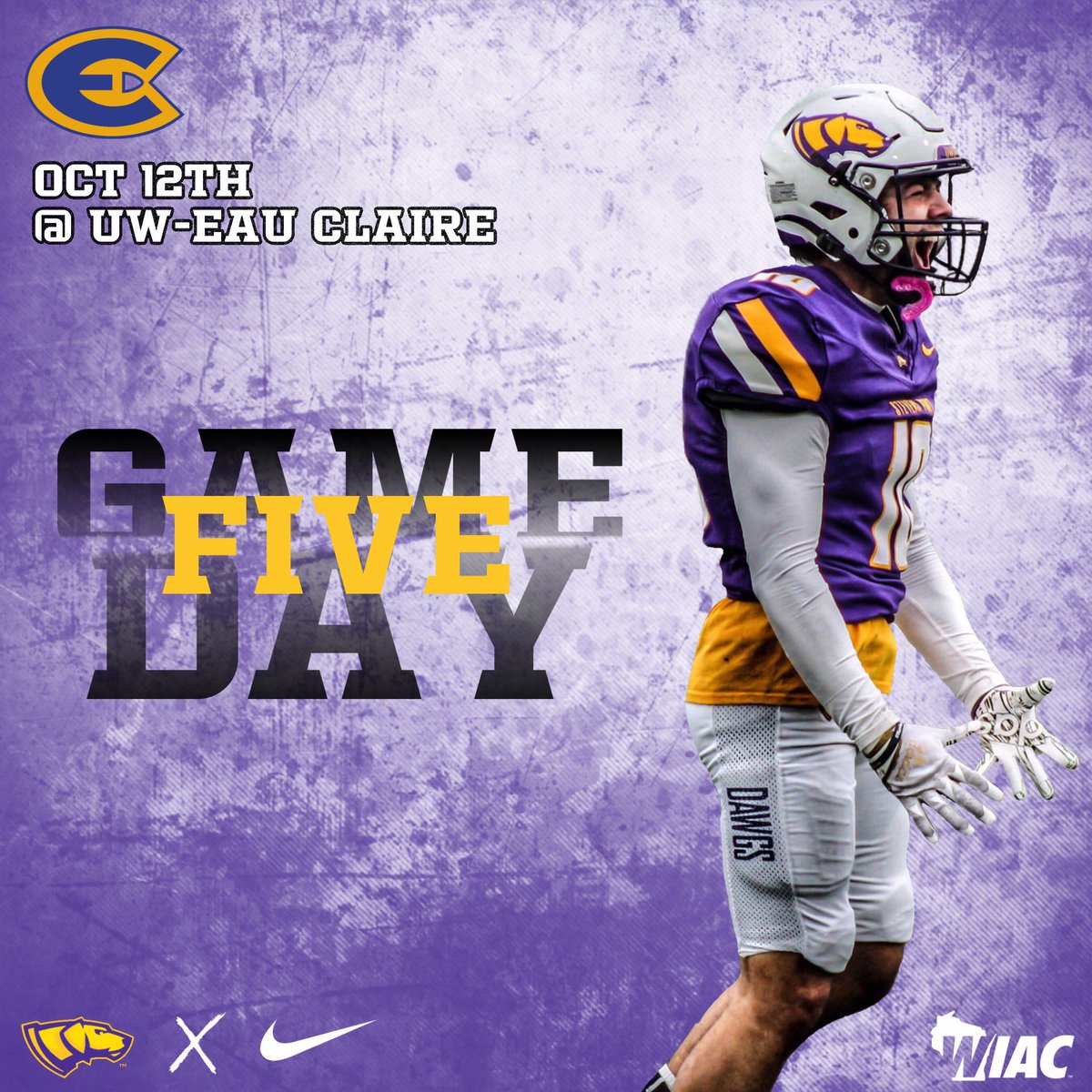 UWSP Football (@uwspfootball) on Twitter photo It’s Game Day!
⏰ 1:00 pm
📍 Carson Park Football Stadium
📺 wiacnetwork.com/uweauclaire/?B…
#RollDawgs #gameday It’s Game Day!
⏰ 1:00 pm
📍 Carson Park Football Stadium
📺 wiacnetwork.com/uweauclaire/?B…
#RollDawgs #gameday