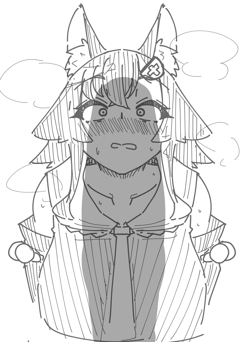 びっくりしてる落書きです
びっくりしてるだけです 