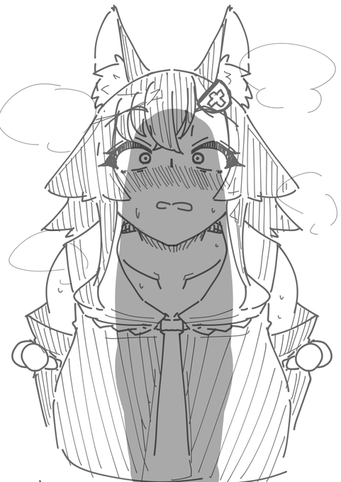 びっくりしてる落書きです
びっくりしてるだけです 