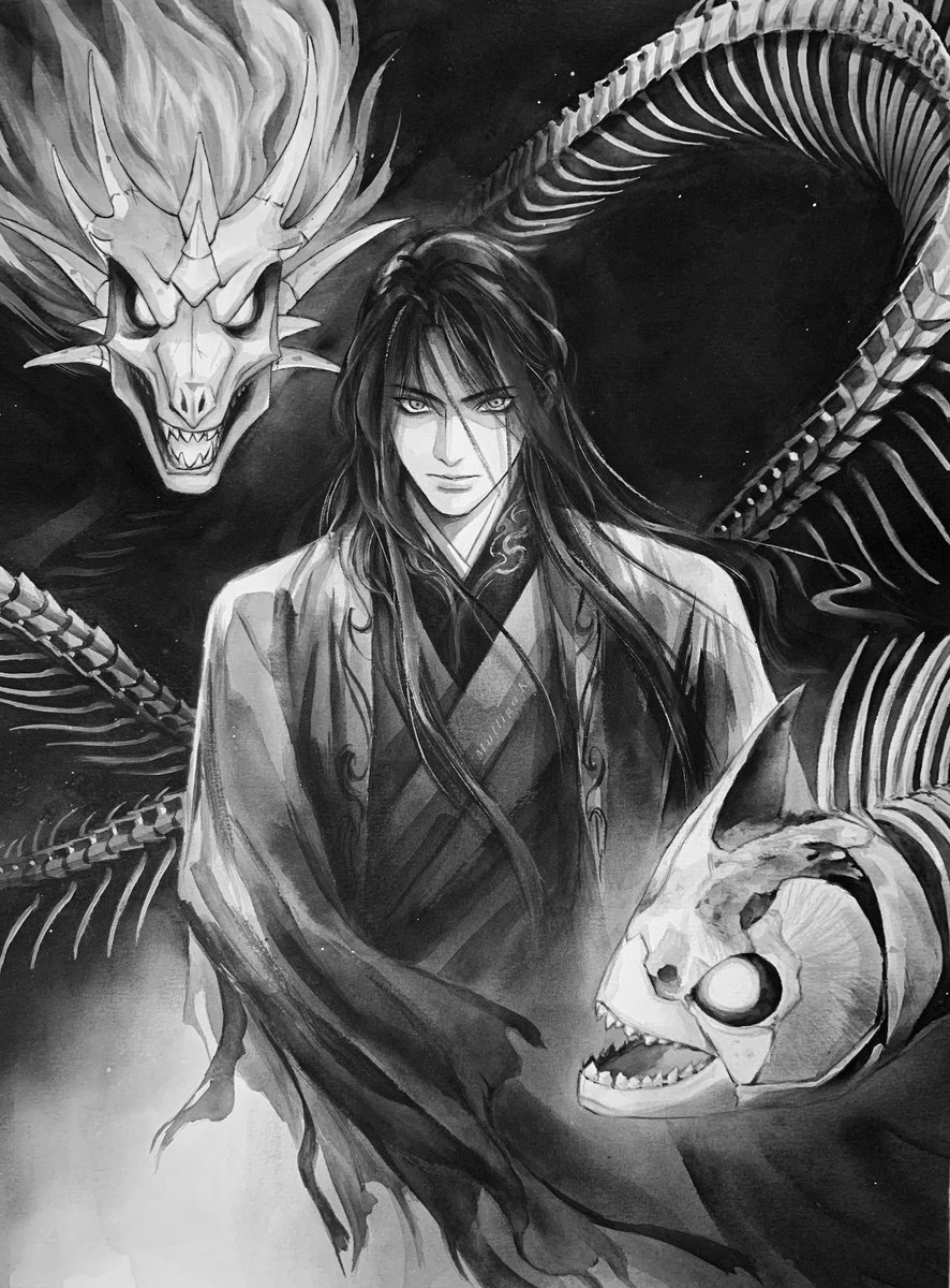 MulligaK_illust's tweet photo. HeXuan

#beefleaf #tgcf #HeXuan #Blackwater https://t.co/RSFXDn87Il