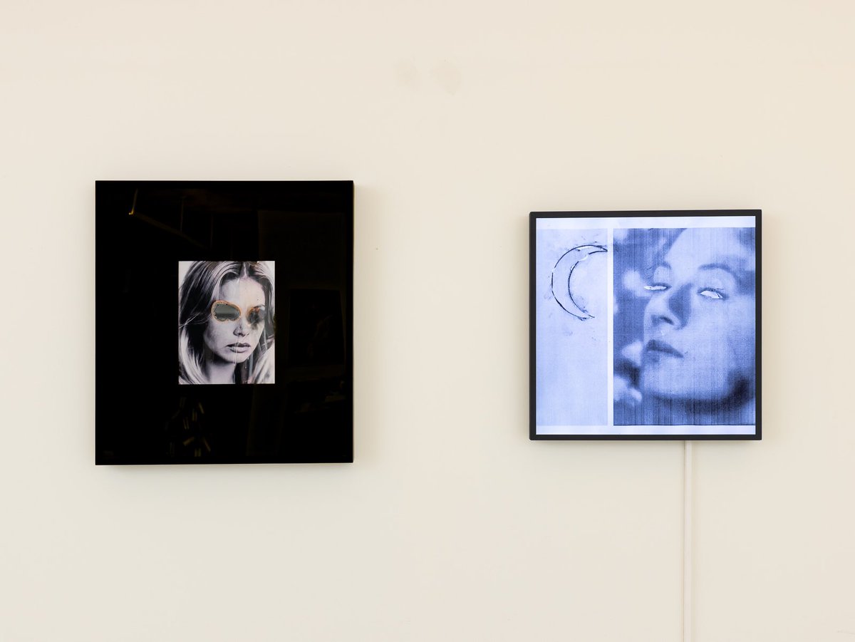 Pleased to have 'Gezeiten' by <a href="/annaxmalina/">{ }</a> in the collection of <a href="/ArtMonochrome1/">Anna</a> displayed on my 33inches squared screen next to ‘Self Portrait of You+ Me’ by <a href="/douglasgordon66/">Douglas Gordon Art</a>