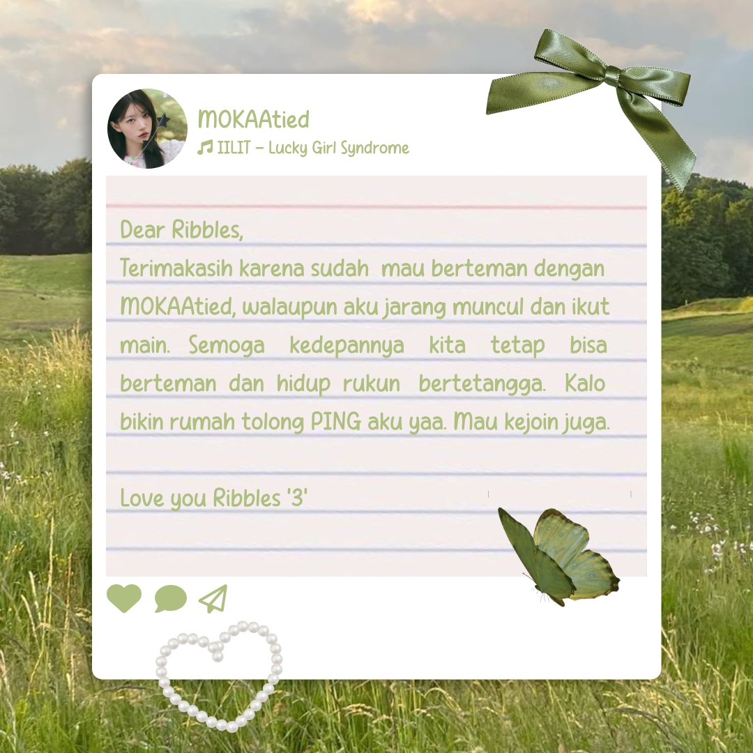 zhxuye's tweet photo. @TiedByGold Maaf yaa kalo telat, karena emang sengaja biar jadi yang terakhir🥺💚 (alesan)

Untuk Nobles : https://t.co/juc8LpilaL

Untuk Ribbles: https://t.co/8OuSkA3rpN