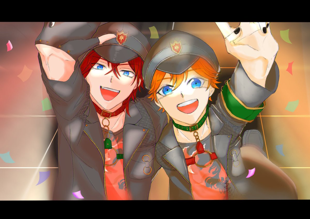 xg6biaIXG576972's tweet image. 5時間かかりました😮‍💨
今までで一番頑張って描いたかもしれない！！

#あんスタFA
#天城燐音
#明星スバル
#flambé