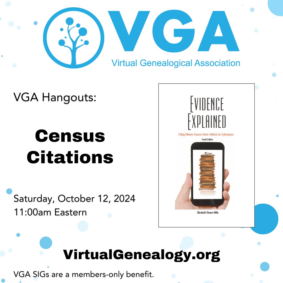 Looking forward to today's VGA Hangout!

virtualgenealogy.org