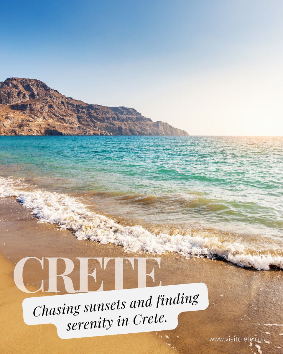 Chasing sunsets and finding serenity in Crete. 🌅

#VisitCrete #Crete #CretanRelaxation