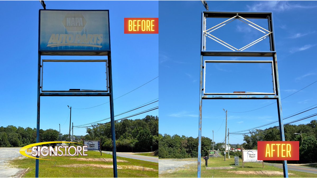 signstoremacon's tweet image. We helped Illumatech, Inc. clear the way for new opportunities by removing old Napa Auto Parts signs! Contact us for signage, removal, installations, and more! signstoremacon.com | 1-800-316-9530
#SignRemoval #Illumatech #NapaAutoParts #CustomSignage #TheSignStore #MaconGA