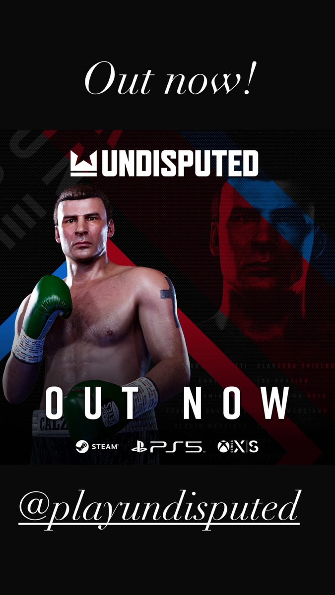 Out now! <a href="/PlayUndisputed/">Undisputed</a> 👊🏻