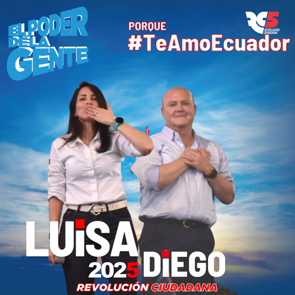 MarcoManosalv15's tweet photo. Nuestro compromiso es con el bienestar del pueblo. Nos importa y nos ocupa que en el Ecuador se pueda vivir mejor. Revolución Ciudadana tiene la vocación de mejorarle la vida a los ecuatorianos.
Vamos a #Revivir Ecuador
#Patria #Volveremoss
#LuisaYDiego2025
#RCMM https://t.co/dA0LA9jB4g
