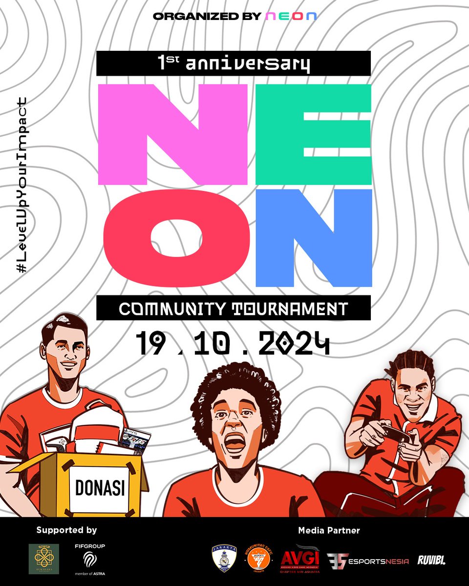 prmijakarta's tweet photo. Be a part of the change and get ready for #LevelUpYourImpact 🌟
Kembali hadir dengan tournament FC24, kamu bisa mainkan game favoritmu sekaligus bantu pendidikan anak-anak Indonesia bersama neonesport! 🎮 https://t.co/MDgJFpv4rv