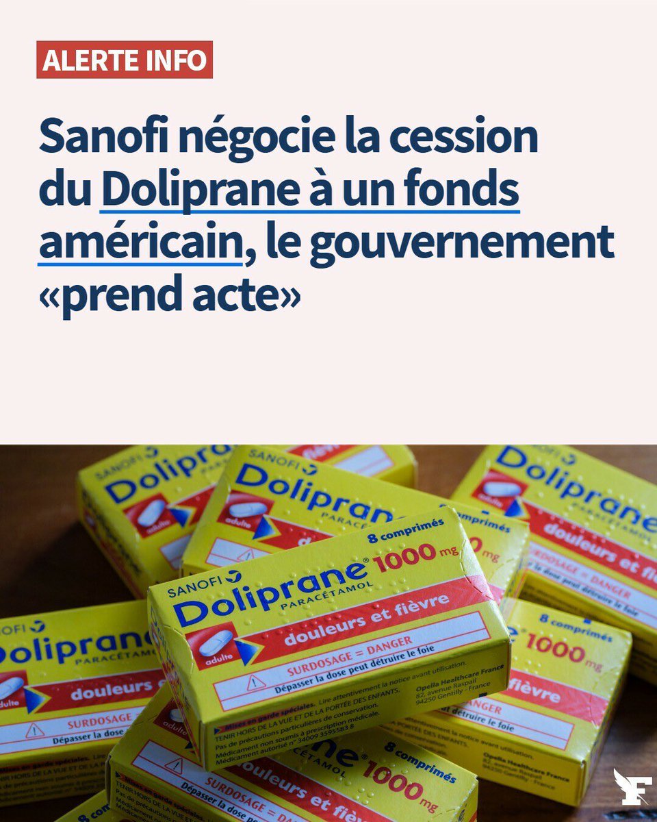 Clemence_Guette's tweet photo. Le gouvernement "prend acte" du pillage de notre industrie par des fonds étatsuniens.

Il y a alerte. La Macronie laisse faire une opération qui ouvre la porte aux délocalisations et aux pénuries.

Le Doliprane doit rester français. https://t.co/rbPlKXkC5p