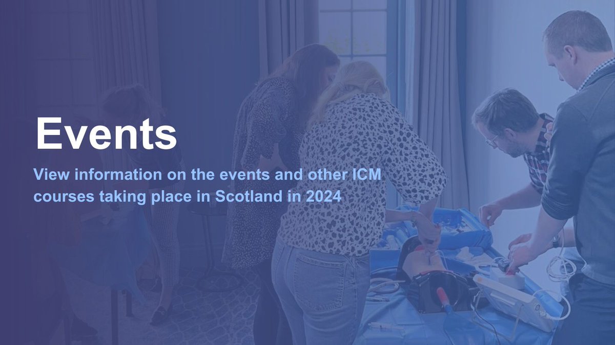 📅 There are a few more ICM courses coming up before the end of the year. Be sure to check them out via the events section of the SICS website 👉 buff.ly/3yRT1Ux 

#IntensiveCare