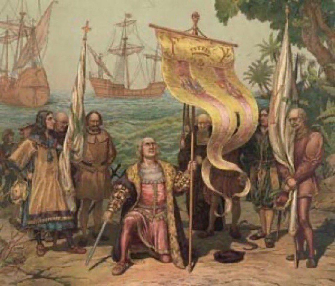 Que ya se deje de romantizar la idea de que “Cristobal Colón descubrió América el #12deOctubre de 1492”

No lo hizo, llegó -sin saberlo- a tierras ocupadas por civilizaciones milenarias