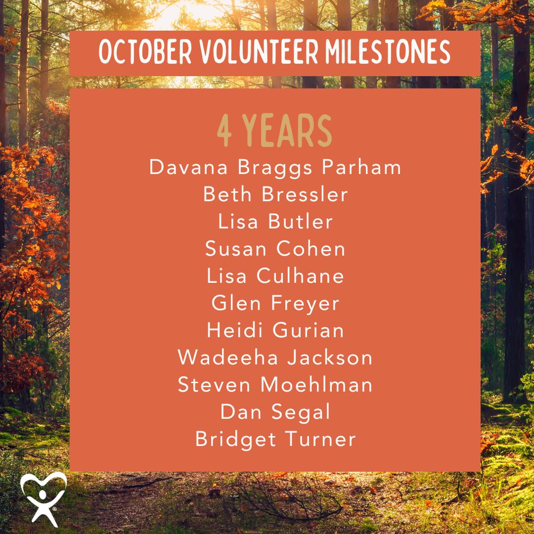 Thank you to our volunteers who have reached inspiring milestones this month! We appreciate your hard work and dedication to serving Essex County's children in foster care. Your impact in the community does not go unseen.

#casaessex #essexcounty #casanj #volunteernj