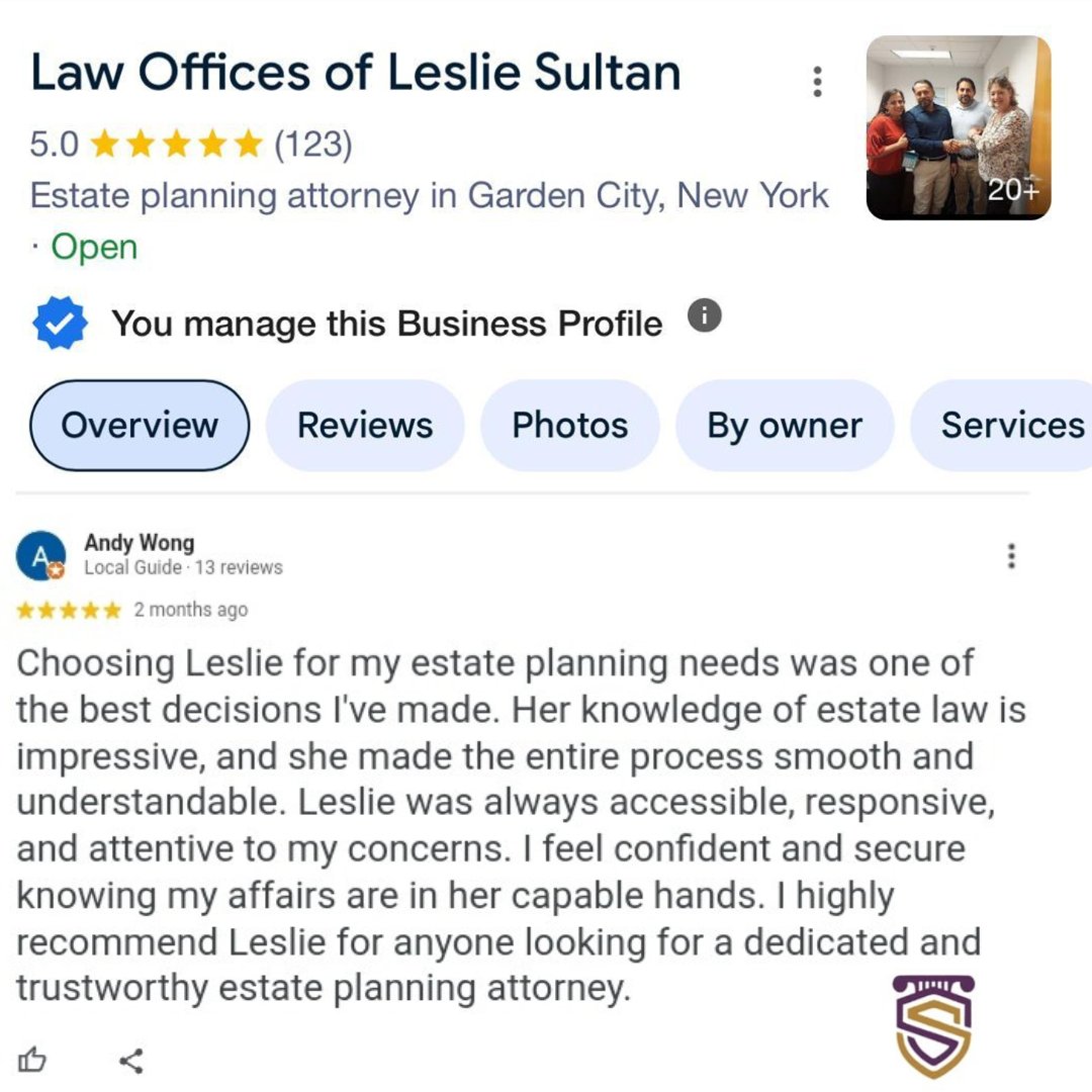 SultanAttorney's tweet image. Thank you Andy! It was a pleasure working with you as well! We're honored you chose us and so glad we could give you that peace of mind.
#estateplaning #legal #attorney
