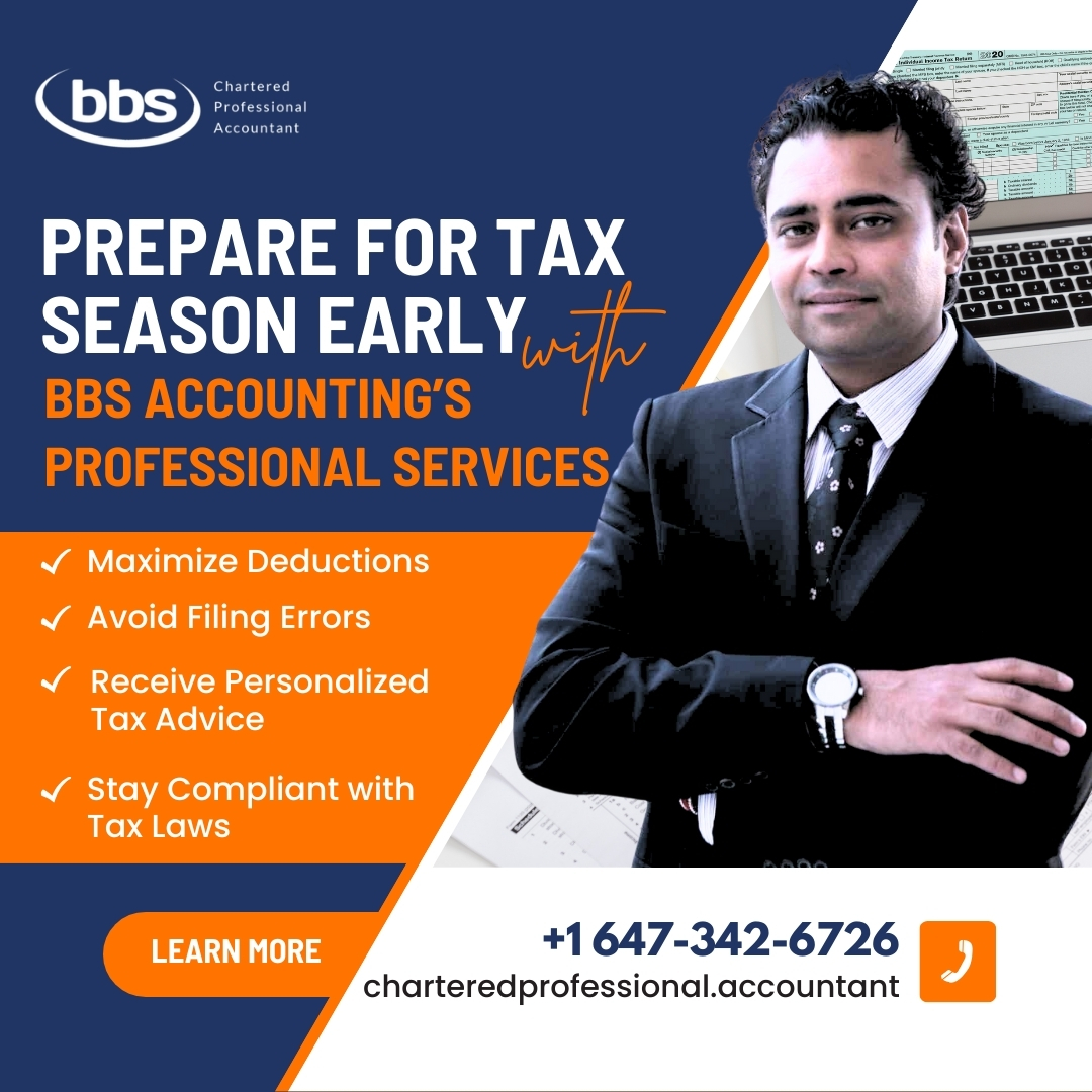 SanjeevDesai's tweet image. Prepare for Tax Season Early with BBS Accounting’s Professional Services!
🌐 Visit: charteredprofessional.accountant

#TaxSeason #MaximizeDeductions #TorontoCPA #BBSAccountingCPA #Bookkeeping #Bookkeeper #Bookkeepingservices #CorporateBookkeeping #BookkeepingPackages #VirtualBookkeeper