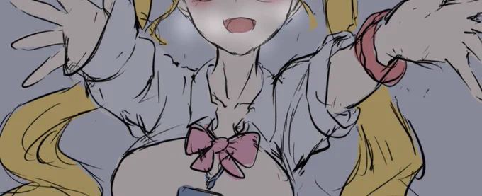次のおSkebの超ラフおおよその構図は決まりましたが、これから細かい構図詰めていく段階です。本日は肉体労働で眠いのでスピスピスピノサウルスになります 