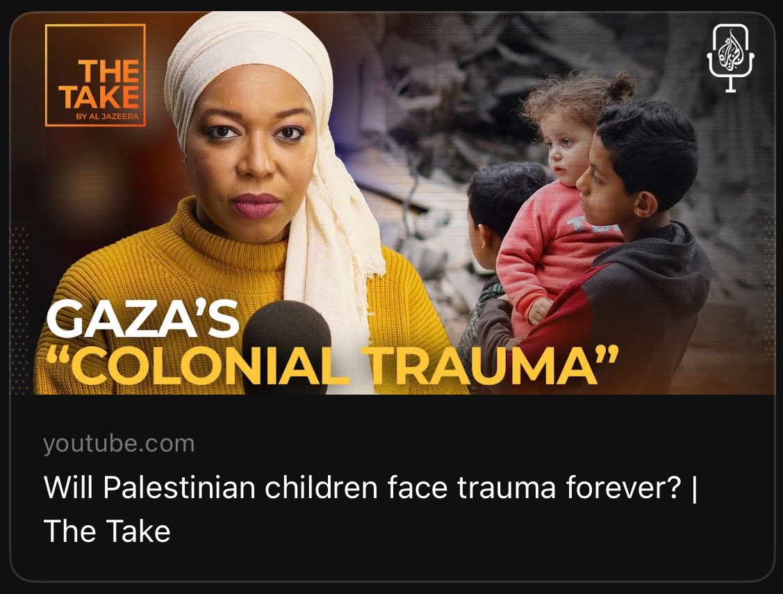 Sarí el-Khalili سري الخليلي (@sari_alkhalili) on Twitter photo My latest on <a href="/AJEnglish/">Al Jazeera English</a>: For #Gaza’s children, there’s no “post” in post-traumatic stress disorder. The trauma is constant and relentless. Many who have survived have lost parents, limbs or both. These kids aren’t playing or going to school. They’re fighting to survive, My latest on <a href="/AJEnglish/">Al Jazeera English</a>: For #Gaza’s children, there’s no “post” in post-traumatic stress disorder. The trauma is constant and relentless. Many who have survived have lost parents, limbs or both. These kids aren’t playing or going to school. They’re fighting to survive,