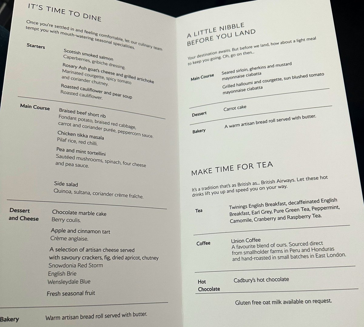 free_style_chef's tweet photo. What would you order on my flight?
I think I nearly know mine…. but there’s time for changing my mind. 😀
#flightfood #twittersupperclub #britishairways https://t.co/WIteCp1WFM