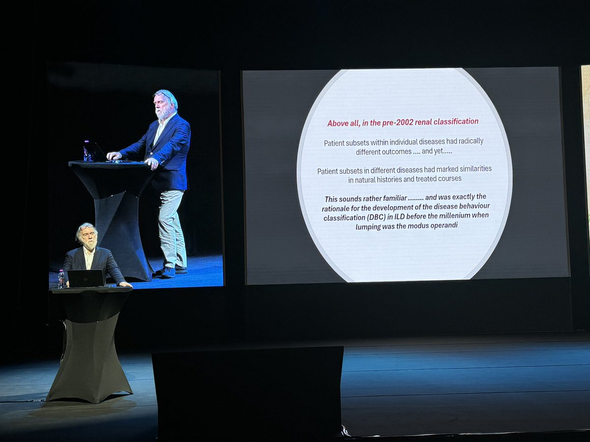 Need to improve our nomenclature in ILD classification. Fantastic input#Athol Wells# ICLAF2024#