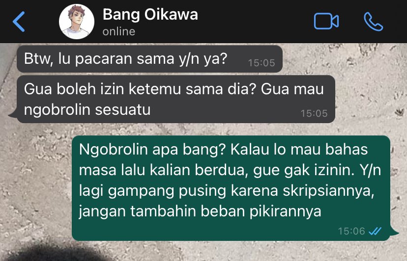 rievrain's tweet image. You’ll be ok 
:: kageyama tobio, oikawa tooru x fem!reader few tweets au