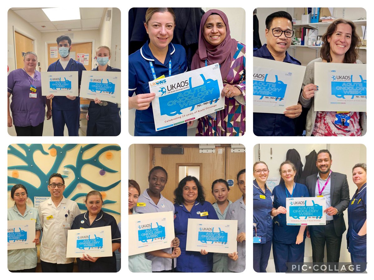 What a brilliant week we have had Celebrating National Acute Oncology services week. Our AOS team provides a 7 day service supporting our colleagues to manage cancer patients who attend our hospitals as an emergency. <a href="/FrimleyHealth/">Frimley Health NHS Foundation Trust 💙</a> <a href="/AcademyFrimley/">Frimley Academy</a> <a href="/UKONSmember/">UKONS</a> <a href="/UKAOSociety/">UK Acute Oncology Society</a>
