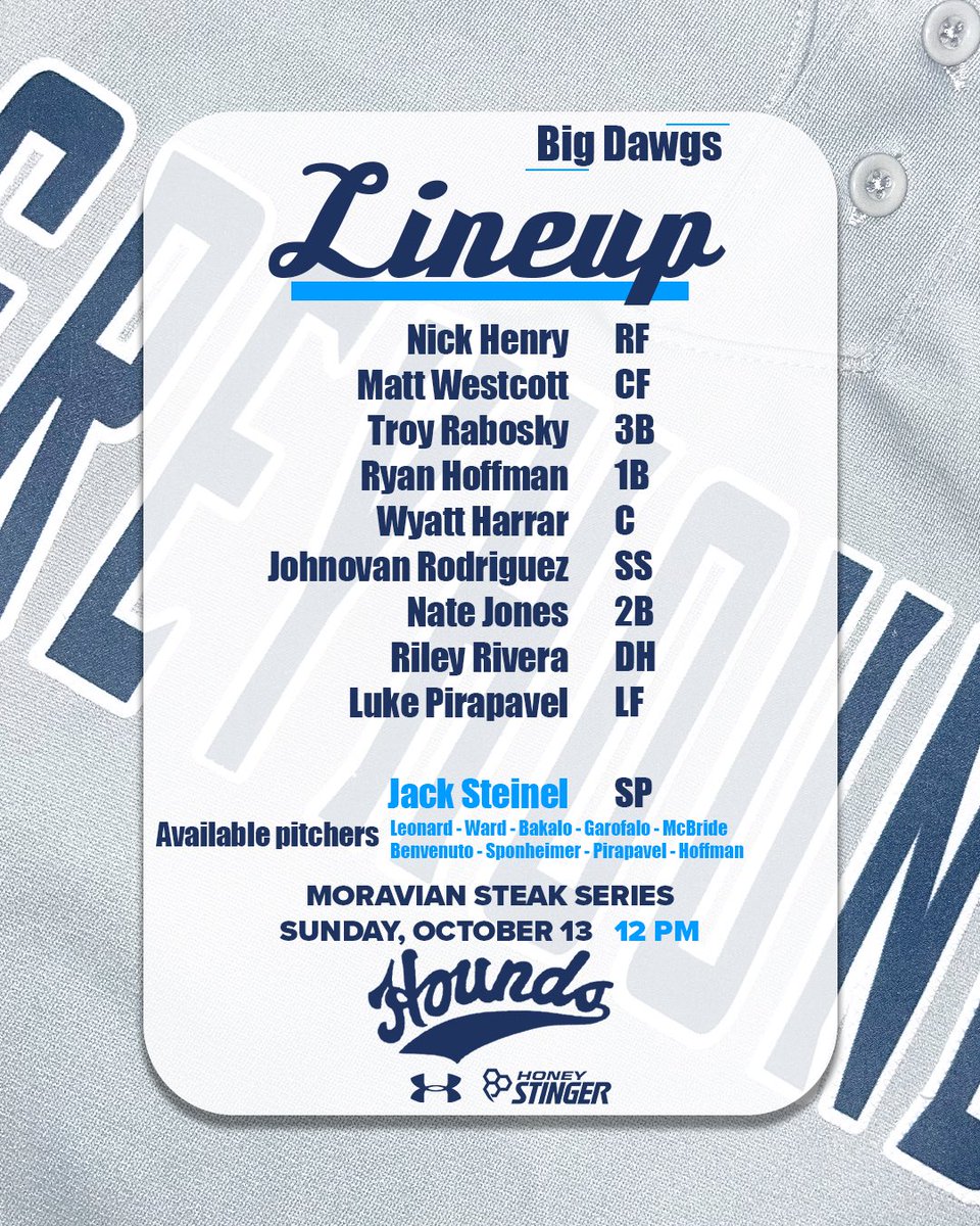 BaseballHounds's tweet photo. The starting lineups for tomorrow’s Steak Series Matchup #HoundEm https://t.co/yex3xDHBtd