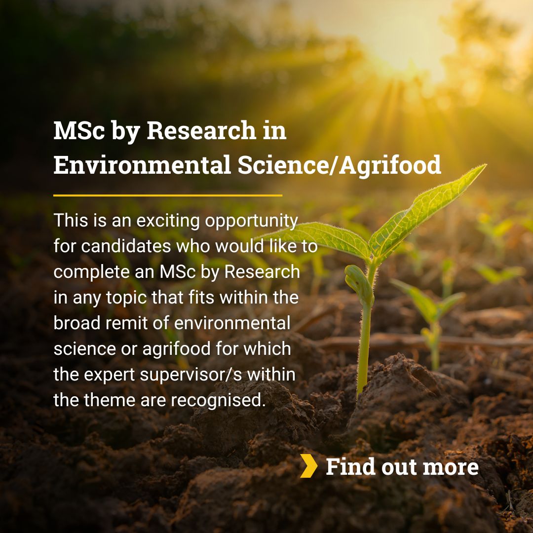 An applied and industry-led education at Cranfield.

The MSc by Research is a 100% research programme where you will achieve your MSc degree by developing a desk, laboratory or field based novel research project.

Discover our research specialisms: cranfield.ac.uk/research/phd/m…
