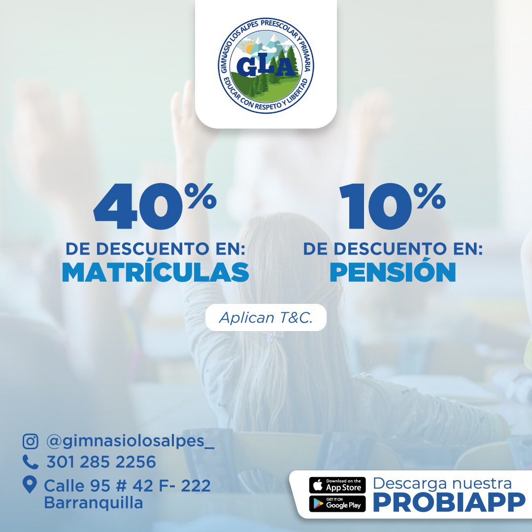 Probienestarco's tweet photo. 🎉 ¡Nueva alianza en #Probienestar ! Ahora con el #gimnasiolosalpes🏫💪, nuestros afiliados podrán disfrutar de descuentos exclusivos para niños de primaria y preescolar. 😍 https://t.co/TwLIxc8yEa