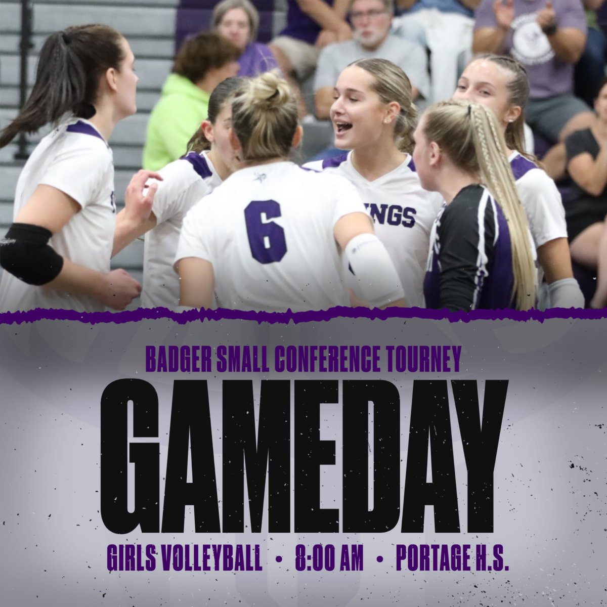 StoughtonVB's tweet image. Rise n Shine its Conference Tourney time!!!
Badger Small tourney in Portage today, let’s get after it!