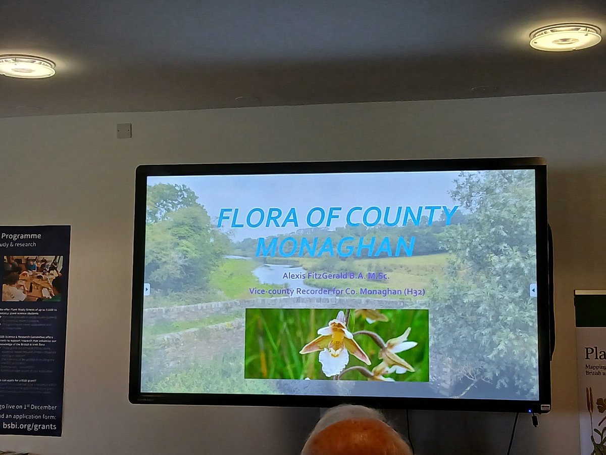 Next up at the excellent #BSBIAutumnMeeting in #NorthernIreland is <a href="/Alexis434Alexis/">Alexis FitzGerald</a> speaking about his eagerly awaited #flora of #Monaghan