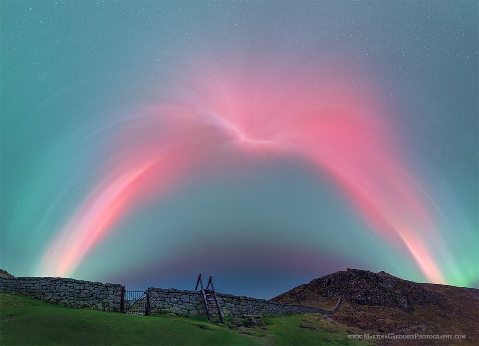 martinagardiner's tweet image. The moon had set, the sky was pristine and the corona was pulsating overhead.  The scene at 12.19am Oct 10th/11th at Hare&apos;s Gap, Mourne Mountains, Co. Down #aurora