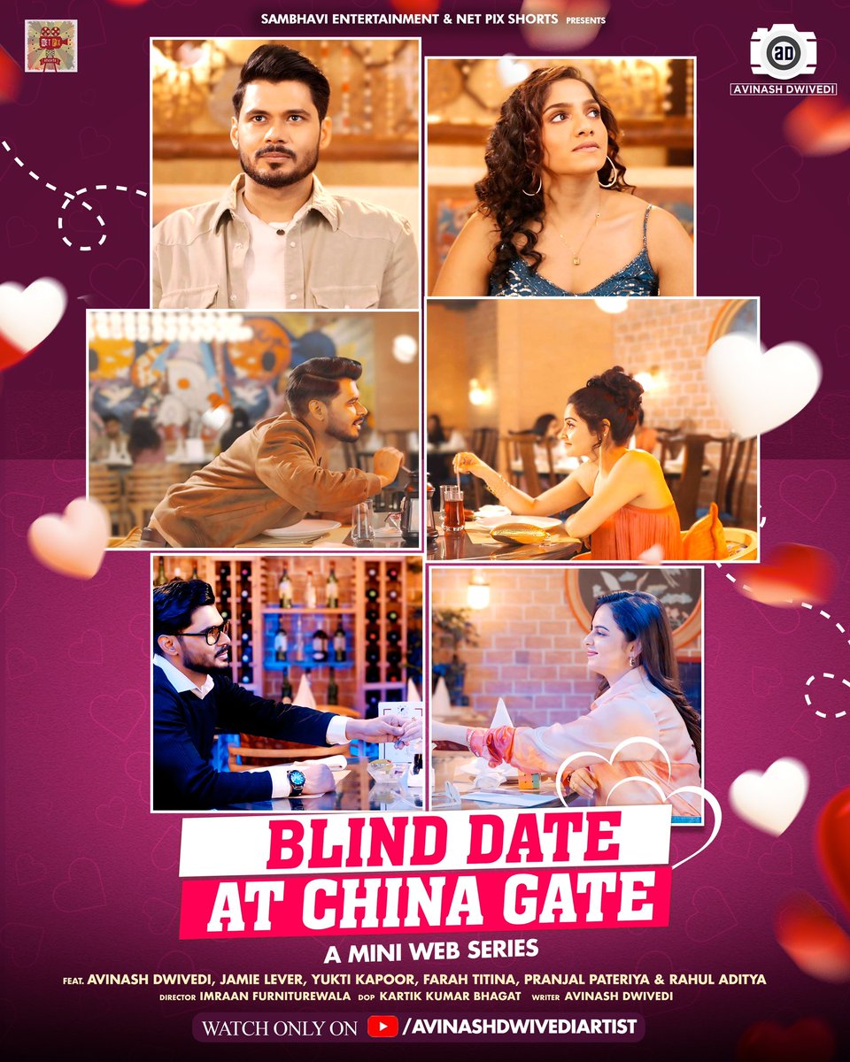 Get ready for the weirdest and craziest dates ever! 🤯 Presenting the poster for Blind Date at China Gate, my new rom-com mini-series. Expect laughter, surprises, and all kinds of awkward moments! Trailer drops on October 14th. 🎬❤️ #BlindDateAtChinaGate #RomCom #CrazyDates