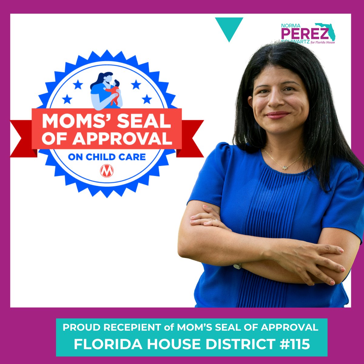 High-quality, affordable child care is a critical issue for kids &amp; families in Florida. I want to thank <a href="/MomsRising/">MomsRising</a>  for sharing their #ChildCareSeal of Approval with me as a vow to work on comprehensive solutions to bridging the gaps of the childcare crisis for FL families!