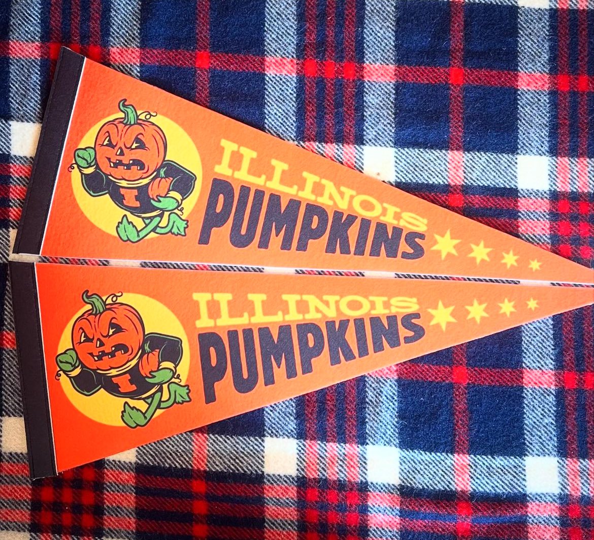 HarebrainedInc's tweet image. Did you know that Illinois makes 40% of all the pumpkins grown in the US- more than any other state? Let’s celebrate this fact and declare Illinois to be “The Pumpkin State”. 

Also can some team rebrand as The Pumpkins?