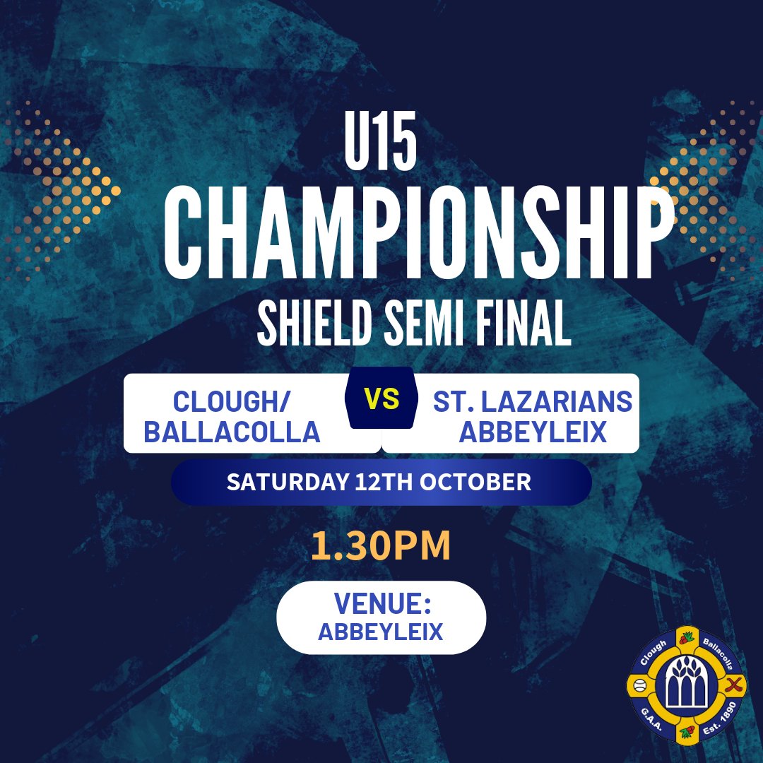 Best of luck to our U15s today 💙💛