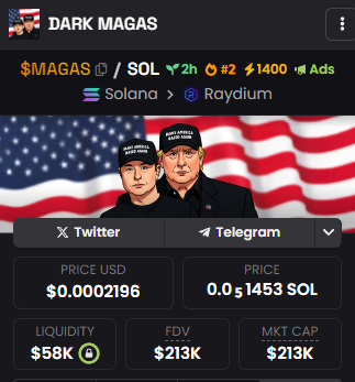 BASEDMAGASOL's tweet photo. We now have 1400x GOLDEN TICKETS on Dexscreener! 🎟$MAGAS is pushing visibility to the MAX. If you haven’t noticed us yet, you will now. We’re taking over the spotlight and driving attention like never before.

CA: Mkinsw832yk4NVj2WahEXHznFgVAsoasgLze2QYpump https://t.co/gQG8nEwB2d