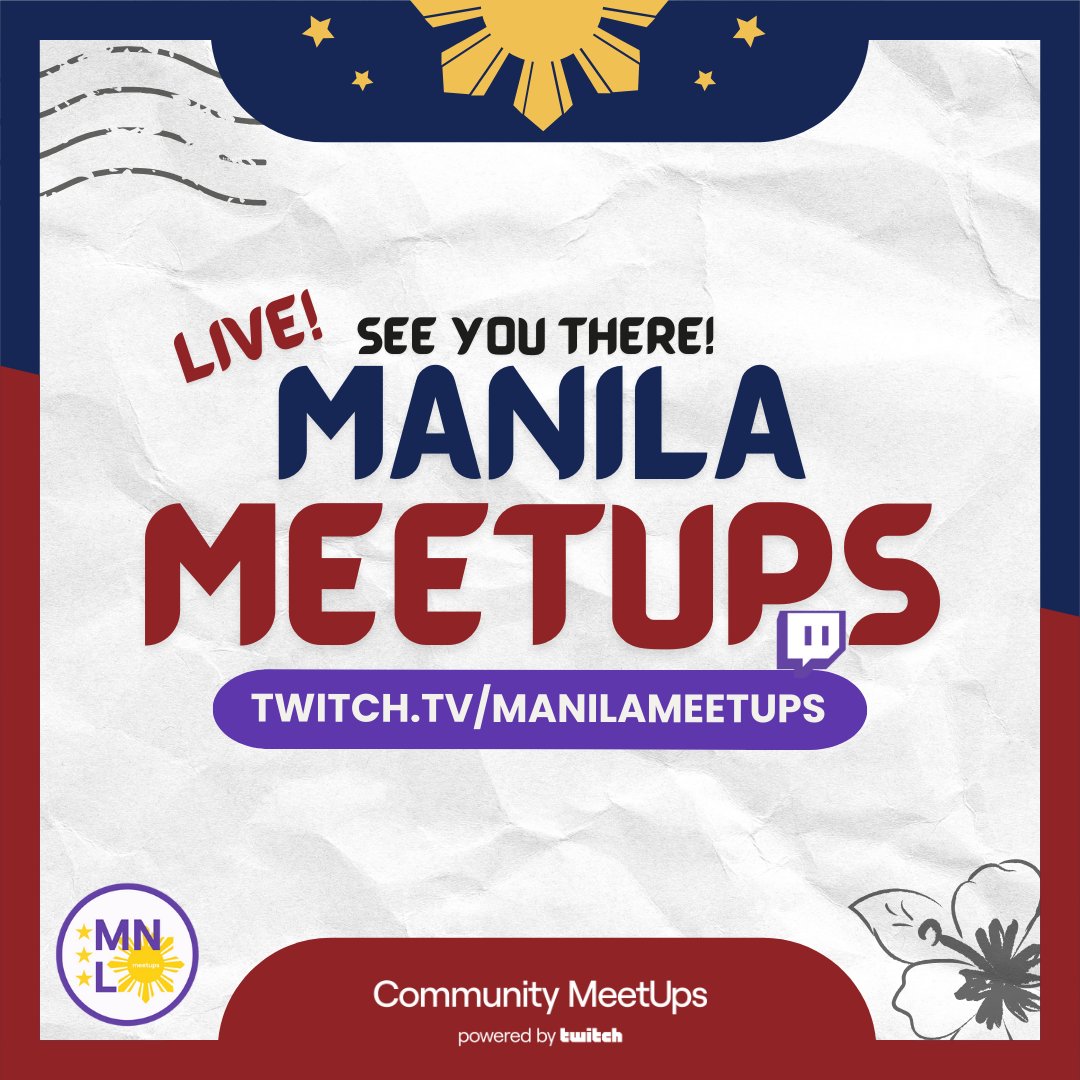 WE'RE ARE STILL LIVE IN MANILA MEETUPS 🇵🇭

Catch your local favorite streamers and content creators live on our <a href="/Twitch/">Twitch</a> channel!

See you all and hope you would enjoy our event! 🙏 
#ManilaMeetUps <a href="/TwitchPH/">Twitch Philippines</a>