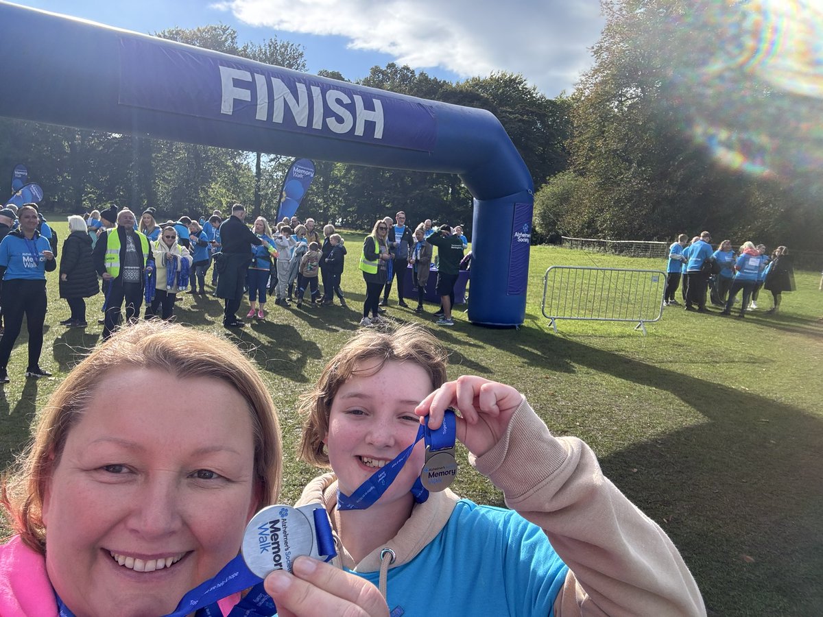 Memory walk. Such a lovely event <a href="/alzheimerssoc/">Alzheimer's Society</a> #memorywalk #forgetmenot