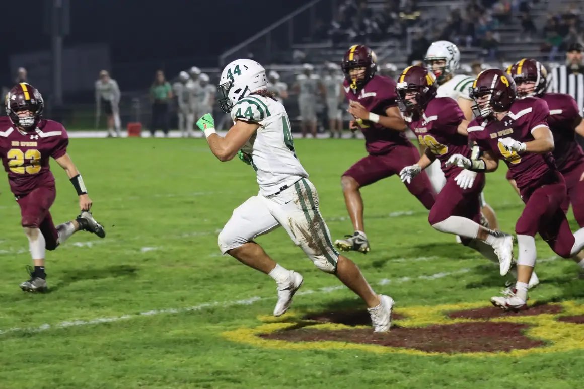 Some Brad Hockenberry stats from last night:

🔘 23rd 200-yard rushing game since 1985
🔘 5th player since 1985 with two or more 200-yard games in a career
🔘 13th player ever to score 100-plus points in a season
🔘 Moved into 4th in career rushing yards (2,771)