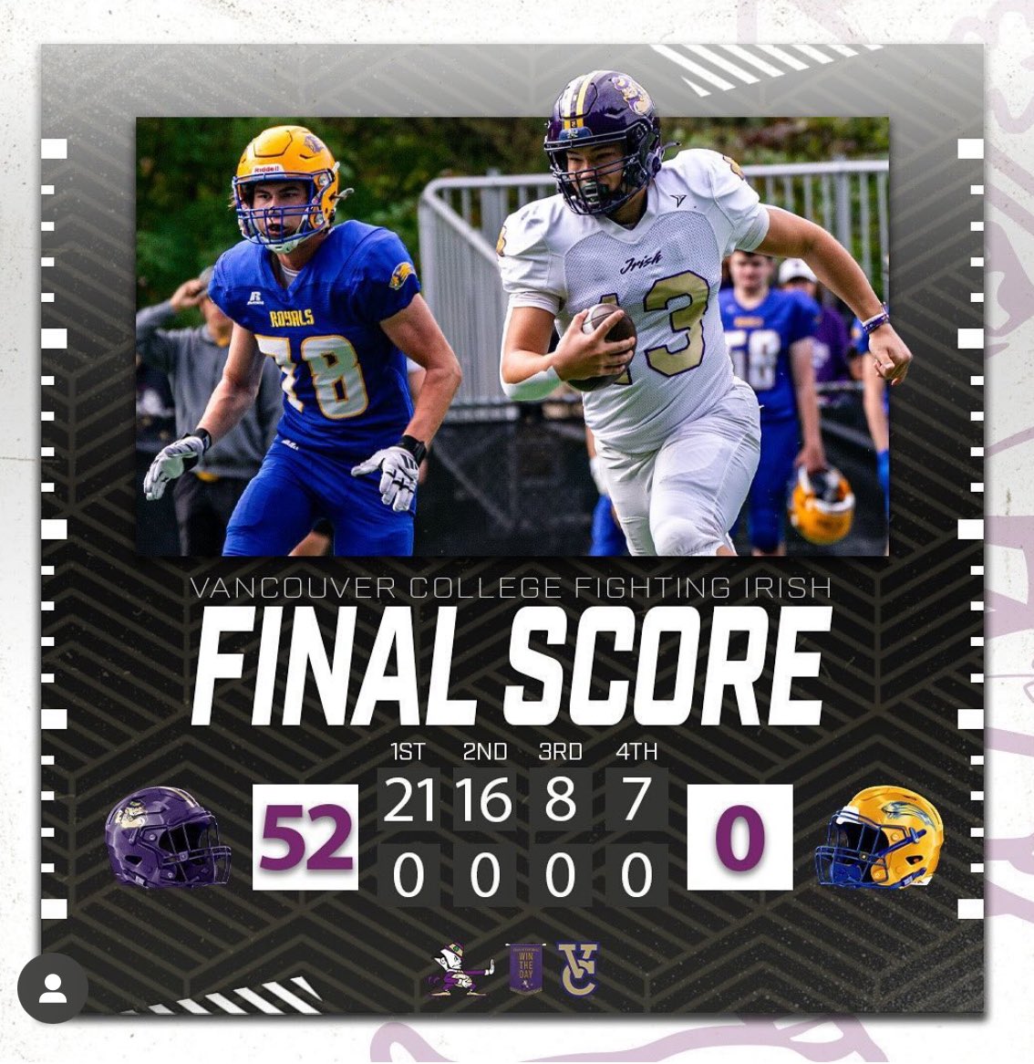 VC Strength - Vass (@vcstrength) on Twitter photo FINAL - AAA Varsity Football
<a href="/vcfootball/">VC Football ๐</a> - 52
<a href="/HandsworthHSS/">Handsworth Secondary</a> - 0
<a href="/VanCollegeNews/">Vancouver College</a> <a href="/BCHSFB/">BC HS Football</a> <a href="/BCSchoolSports/">BC School Sports</a> <a href="/chatfootball/">CanadaFootballChat</a> FINAL - AAA Varsity Football
<a href="/vcfootball/">VC Football ๐</a> - 52
<a href="/HandsworthHSS/">Handsworth Secondary</a> - 0
<a href="/VanCollegeNews/">Vancouver College</a> <a href="/BCHSFB/">BC HS Football</a> <a href="/BCSchoolSports/">BC School Sports</a> <a href="/chatfootball/">CanadaFootballChat</a>