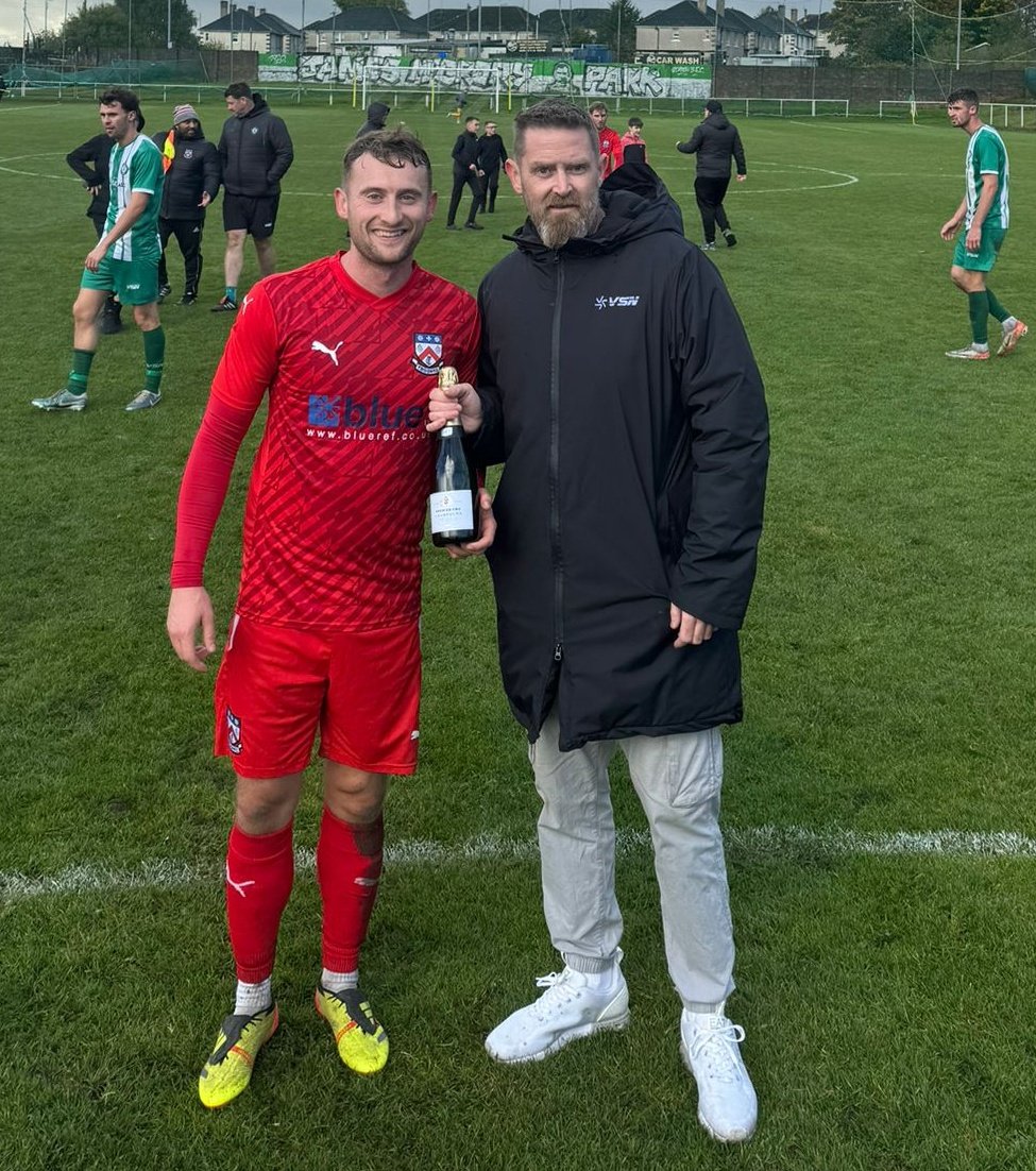 So, the game finished <a href="/StRochsJuniors/">St Roch's FC</a> 1-3 <a href="/TroonFCOfficial/">Troon Football Club</a> 
Thanks to St Rochs for the hospitality always good to see you guys! 

Thanks to the ref for picking Jamie Gallagher as POTM. Well done Troon and good luck next round!