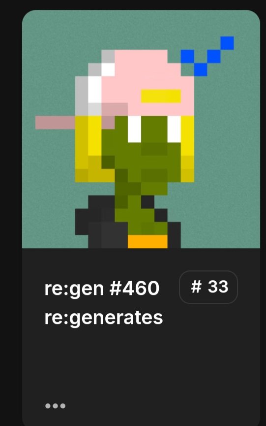 Blockatrx's tweet photo. @re_generates Of all the features, only 5 have a rare feature _drip:vv-10 (0.08% 🔥)

 and out of the 5 only one has the 
#Type_ zombie (0.75%)
#hair_bob_blonde (0.39%)
#head_ hat (backward)_pink (0.32%)
#ranke #33 in opensea
@re_generates  is the best 🔥 https://t.co/yPKQjTkfyJ